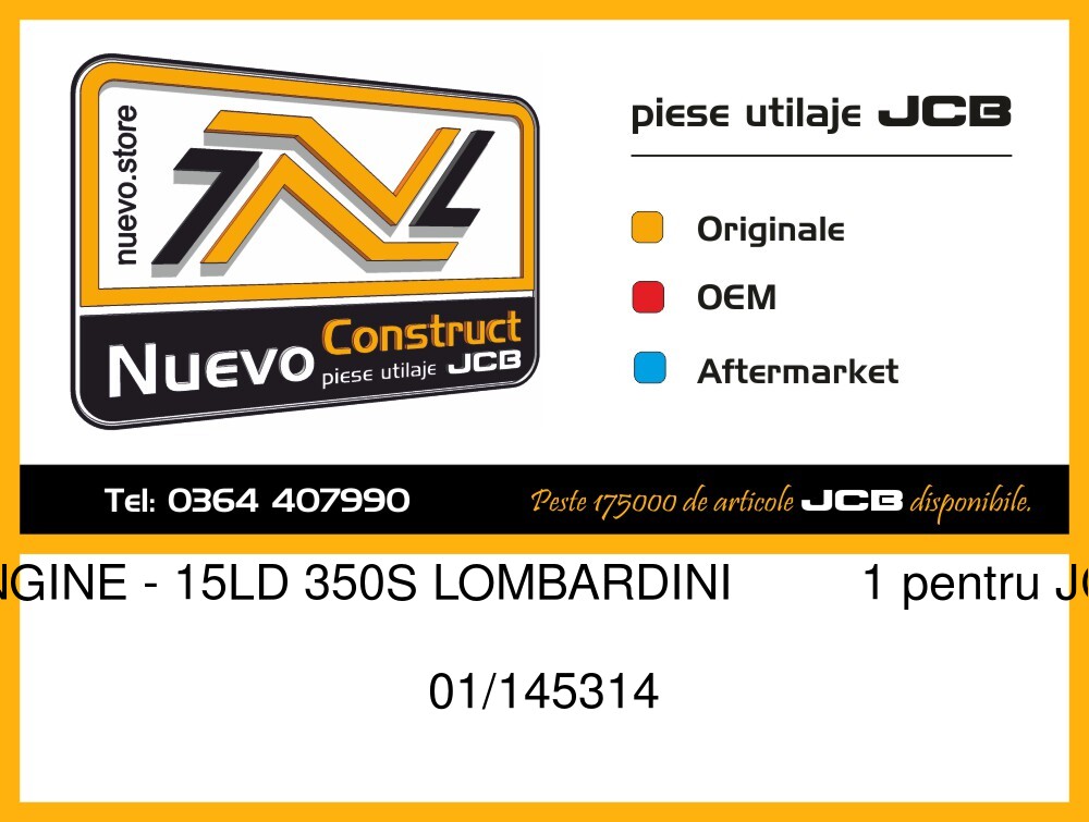 JCB 01/145314 ENGINE - 15LD 350S LOMBARDINI 1