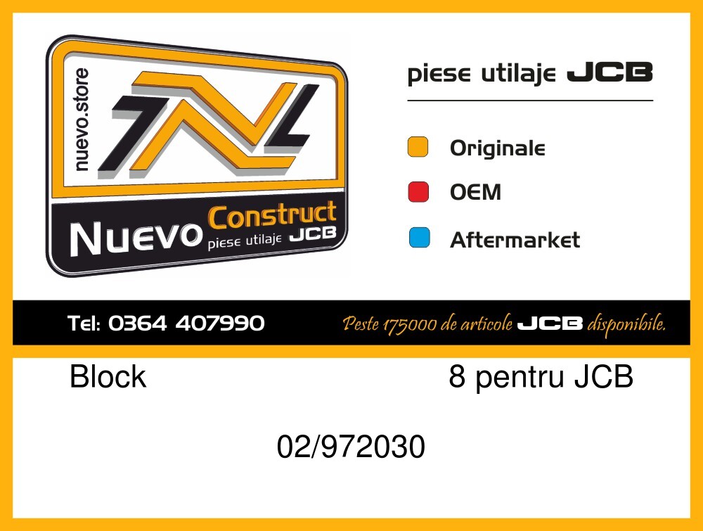 JCB 02/972030 Block 8