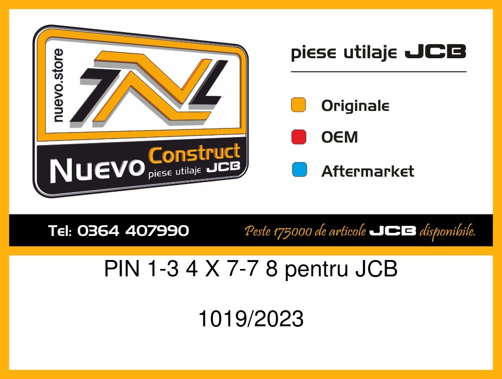 JCB 1019/2023 PIN 1-3 4 X 7-7 8