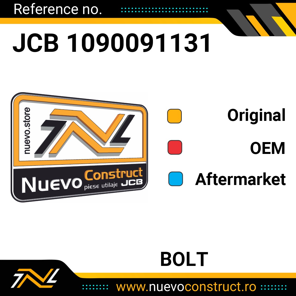 JCB 1090091131 BOLT