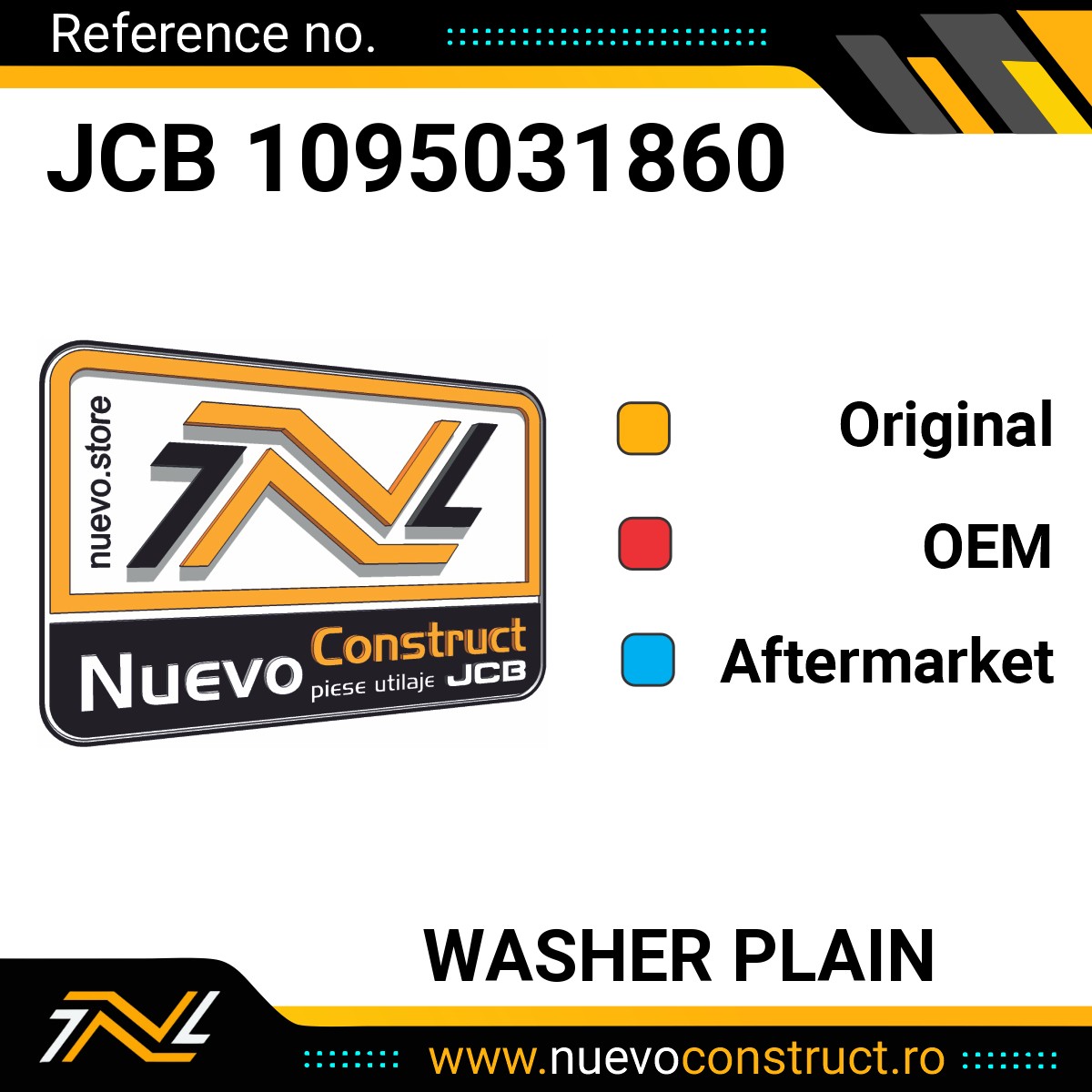 JCB 1095031860 Washer plain