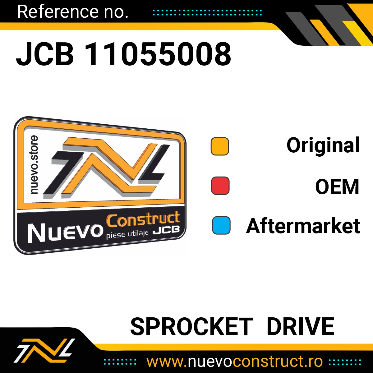 JCB 11055008 Sprocket drive