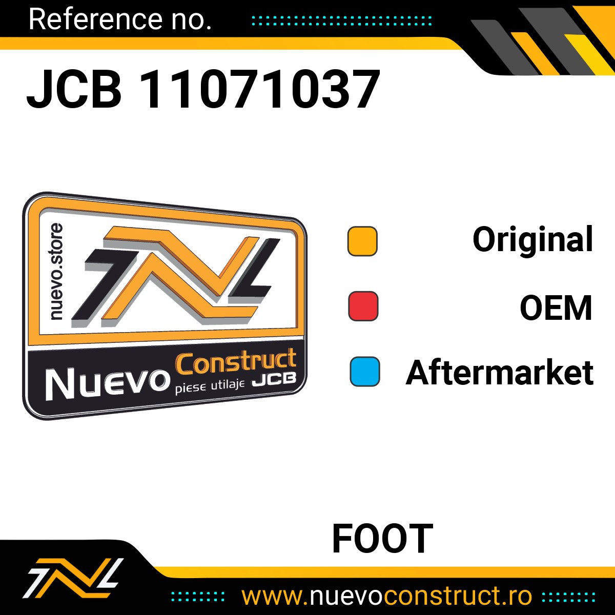 JCB 11071037 Foot