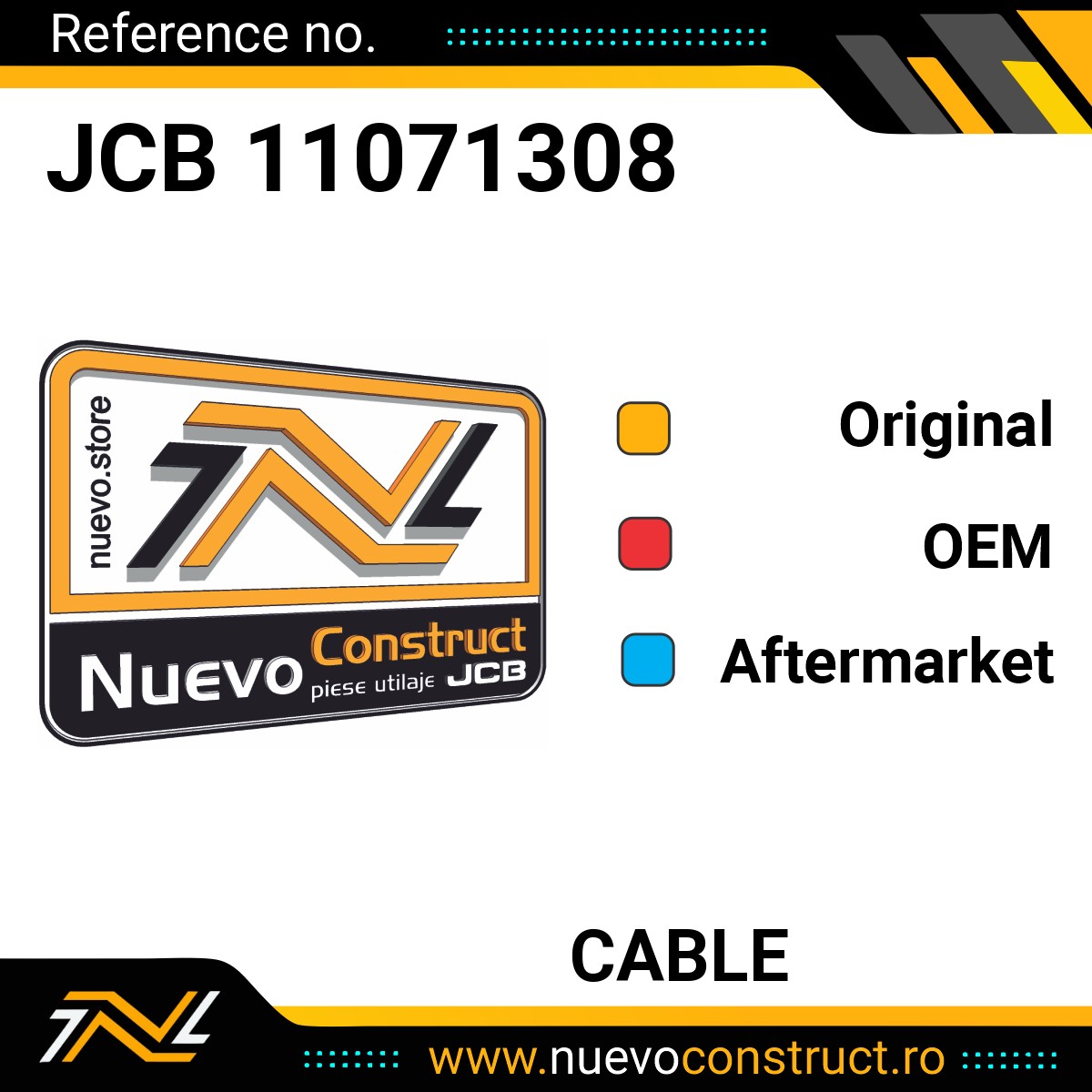 JCB 11071308 Cable