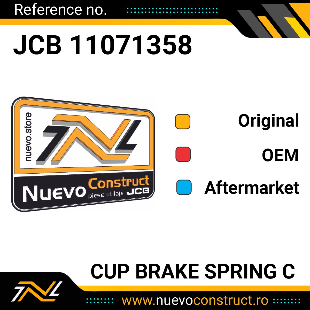 JCB 11071358 Cup Brake Spring C