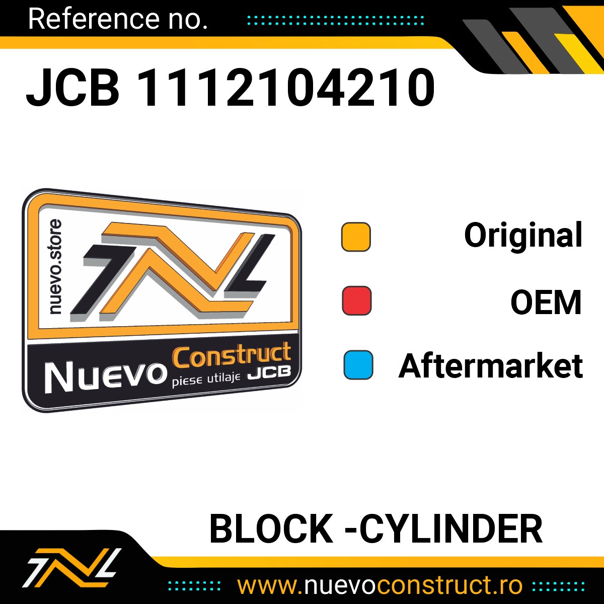 JCB 1112104210 BLOCK -CYLINDER