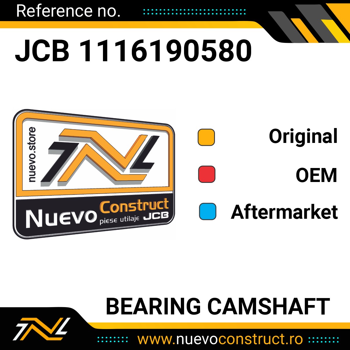 JCB 1116190580 Bearing camshaft