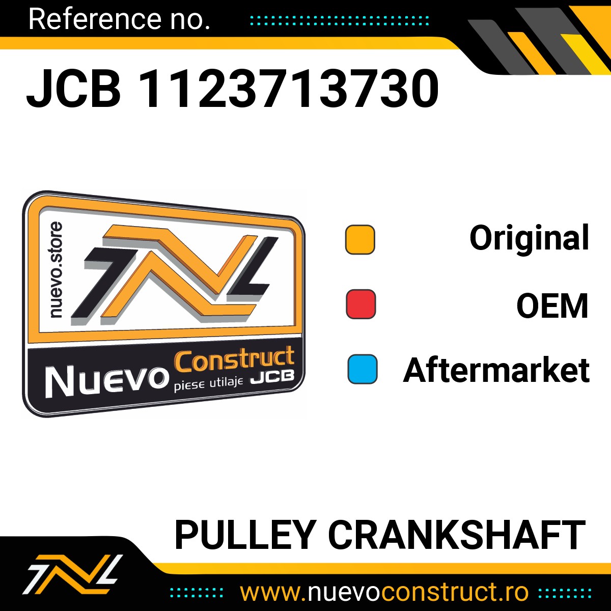 JCB 1123713730 Pulley crankshaft