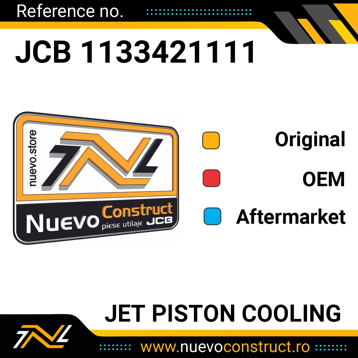 JCB 1133421111 JET PISTON COOLING
