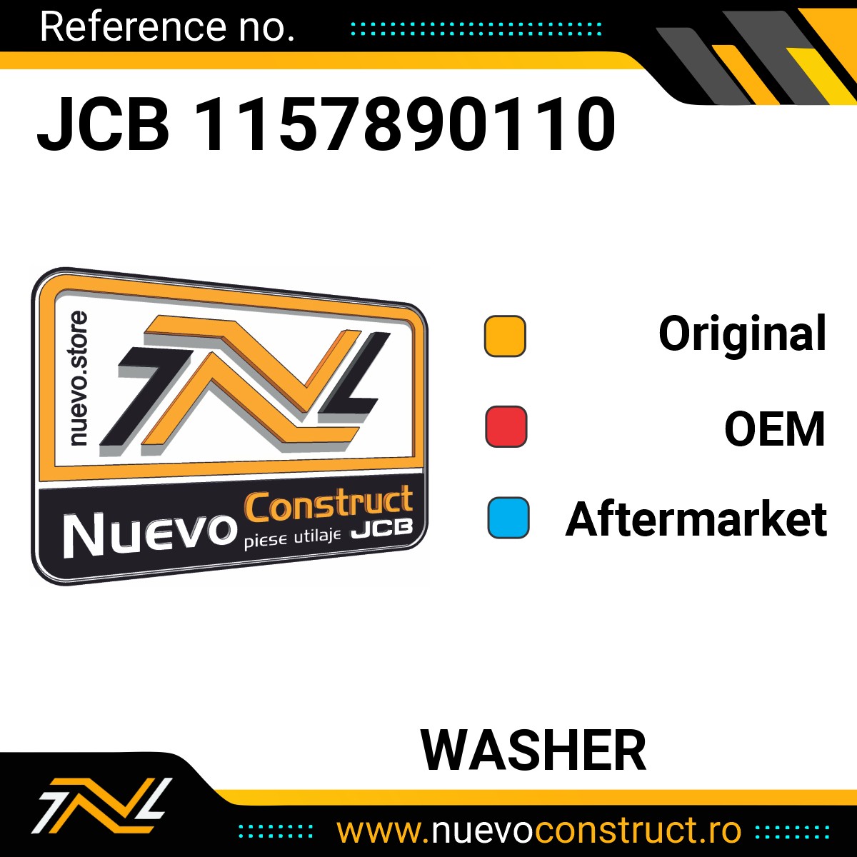 JCB 1157890110 WASHER