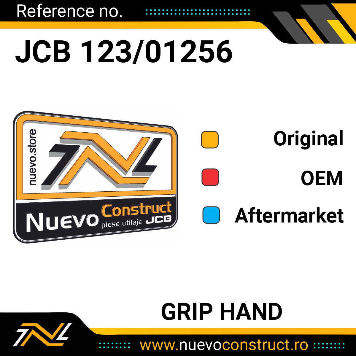 JCB 123/01256 GRIP HAND