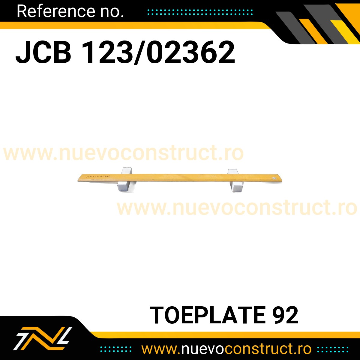 JCB 123/02362 TOEPLATE 92