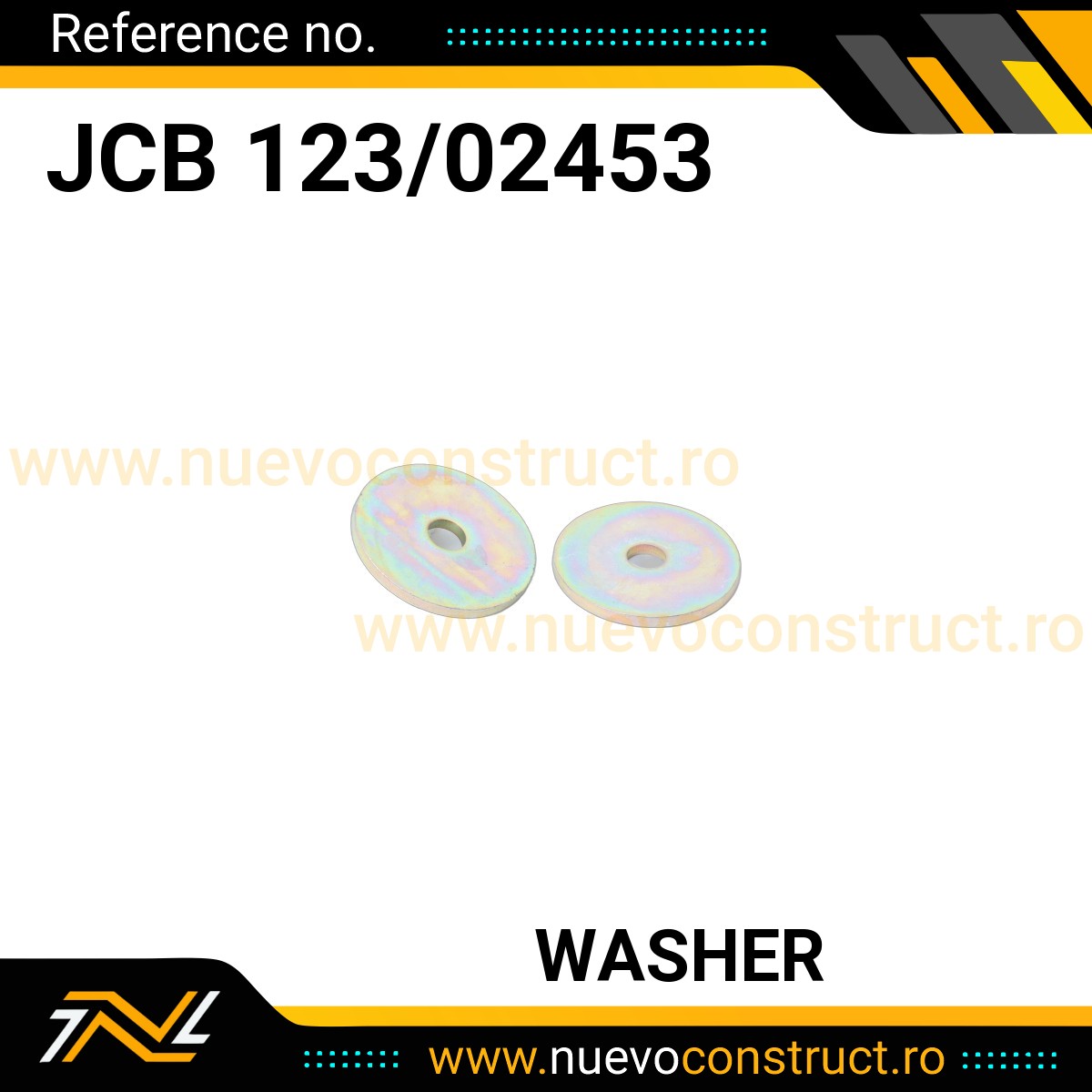 JCB 123/02453 WASHER
