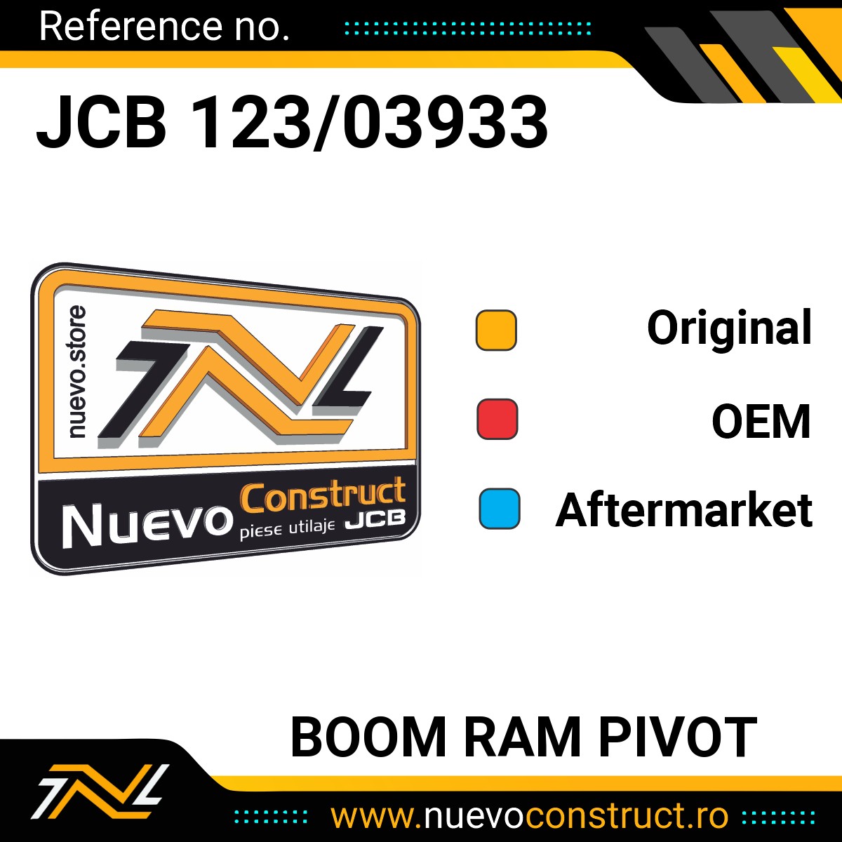 JCB 123/03933 BOOM RAM PIVOT