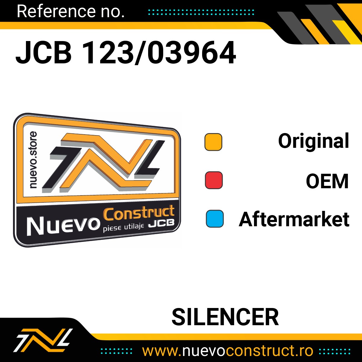 JCB 123/03964 SILENCER