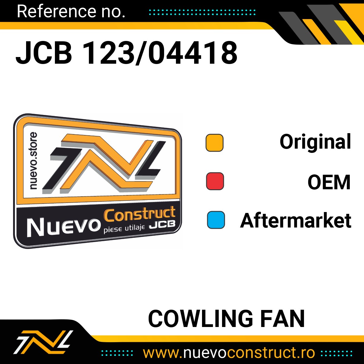 JCB 123/04418 COWLING FAN