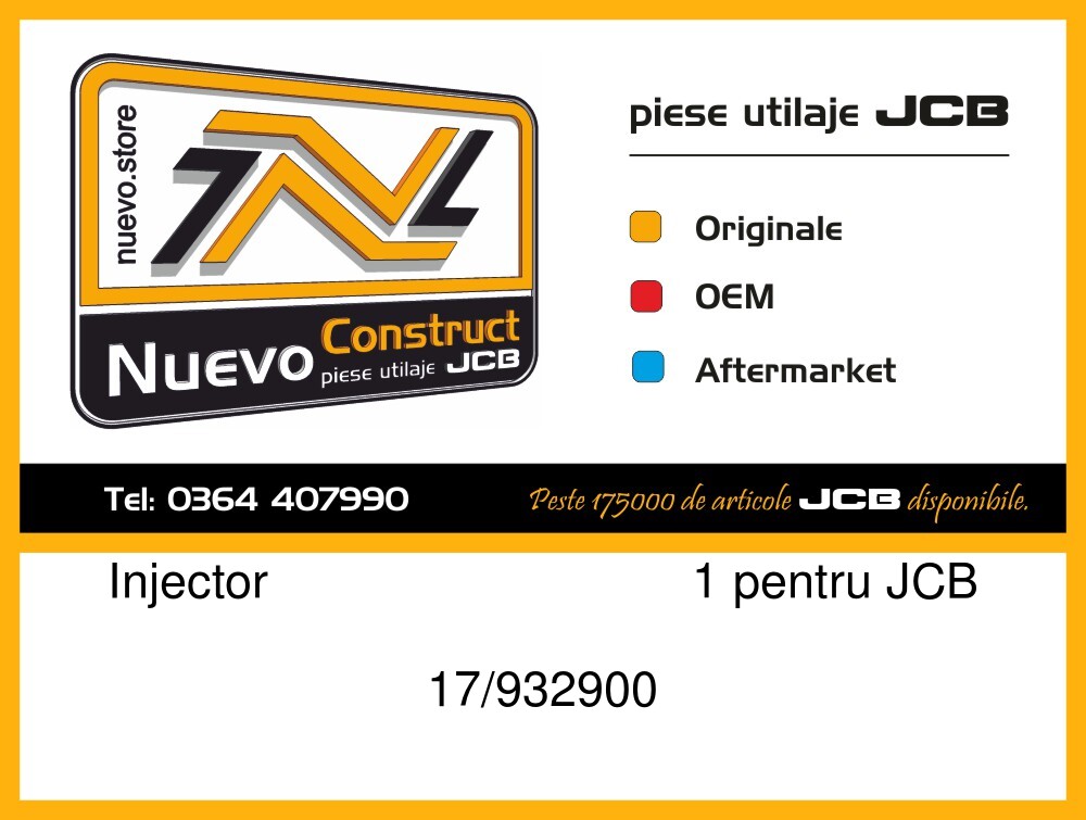 JCB 17/932900 Injector 1