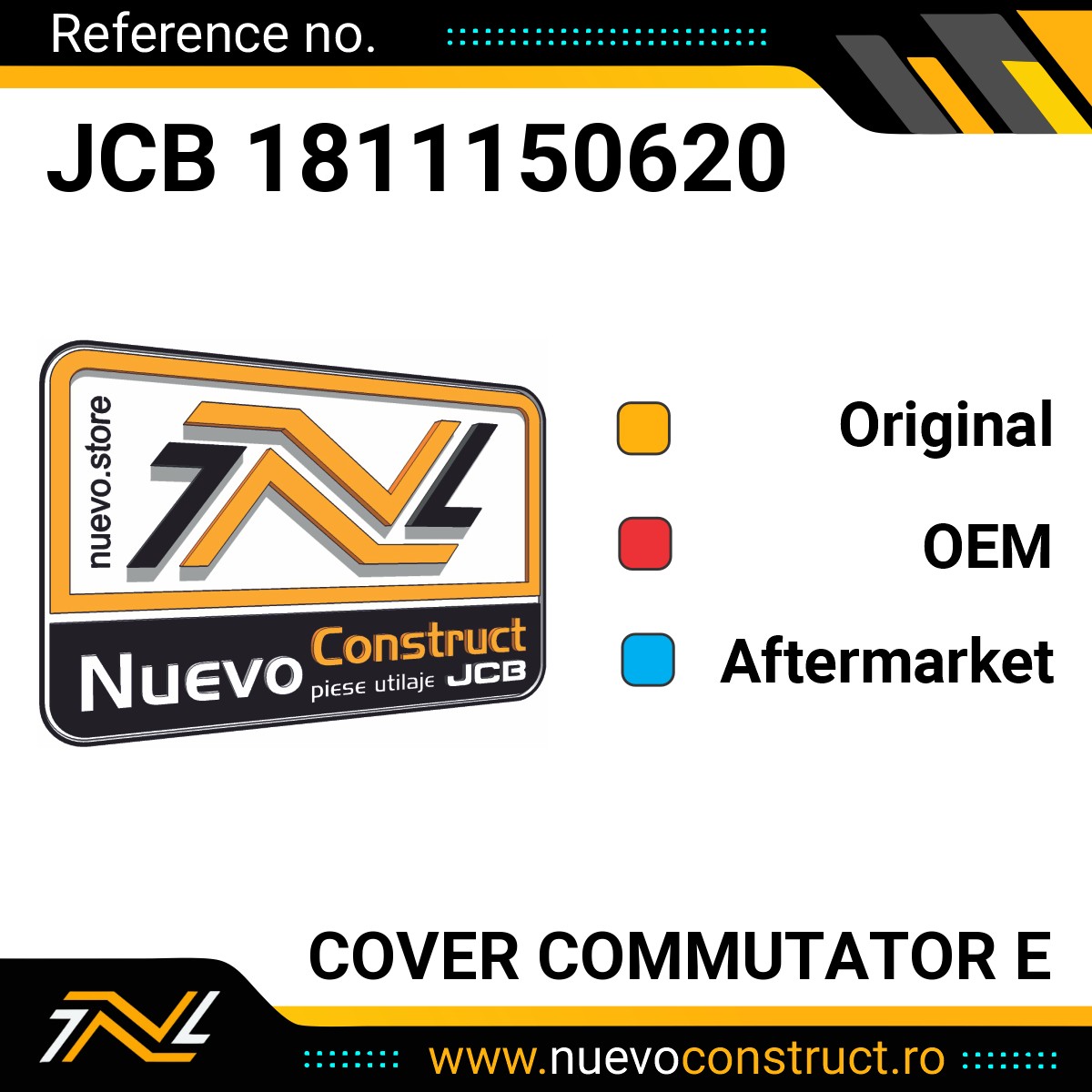 JCB 1811150620 COVER COMMUTATOR E
