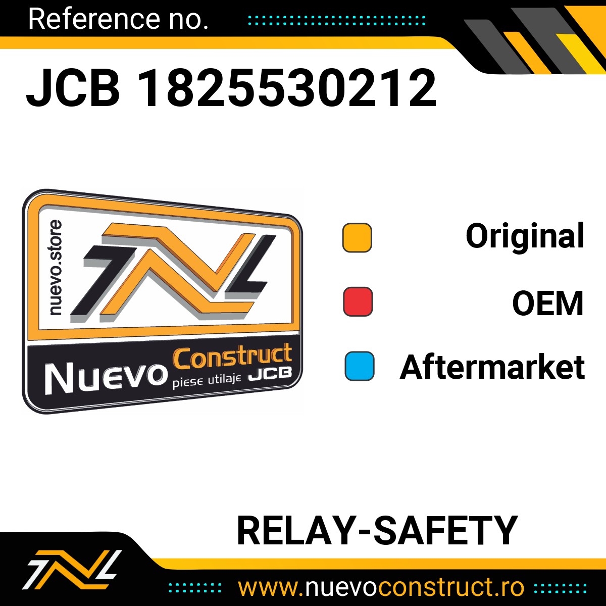 JCB 1825530212 RELAY-SAFETY