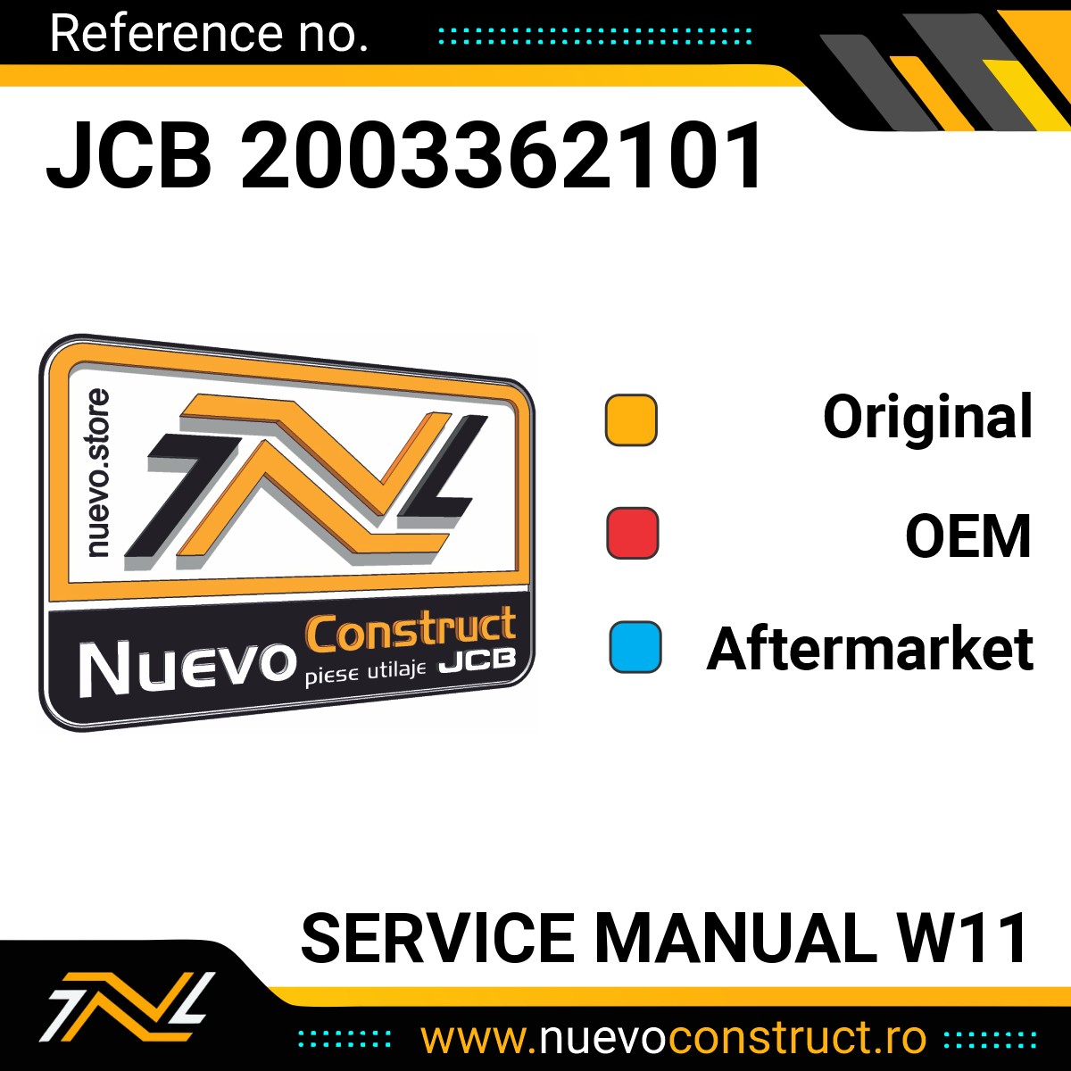 JCB 2003362101 SERVICE MANUAL W11