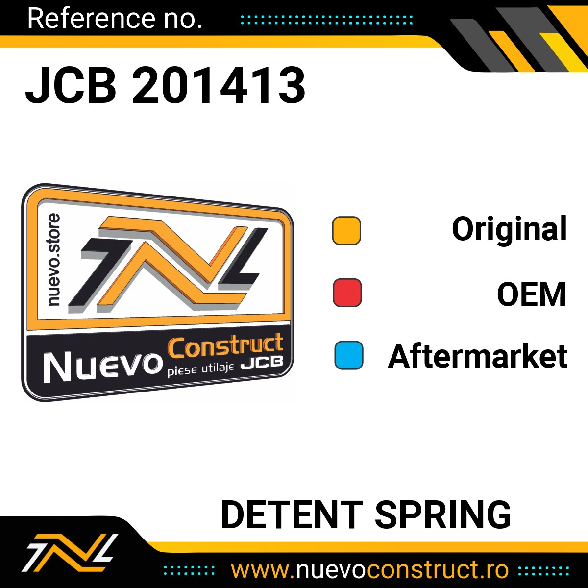 JCB 201413 DETENT SPRING