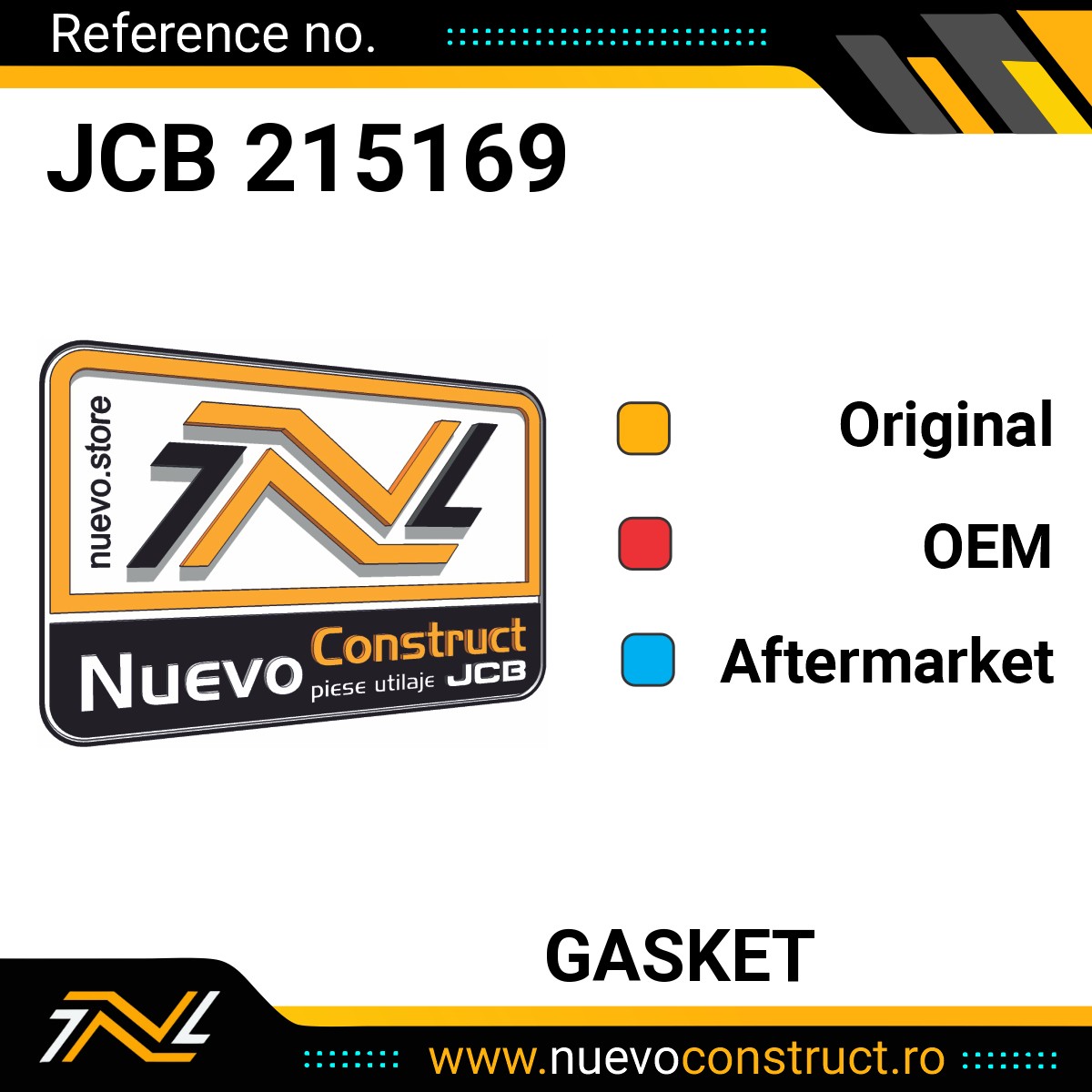 JCB 215169 GASKET
