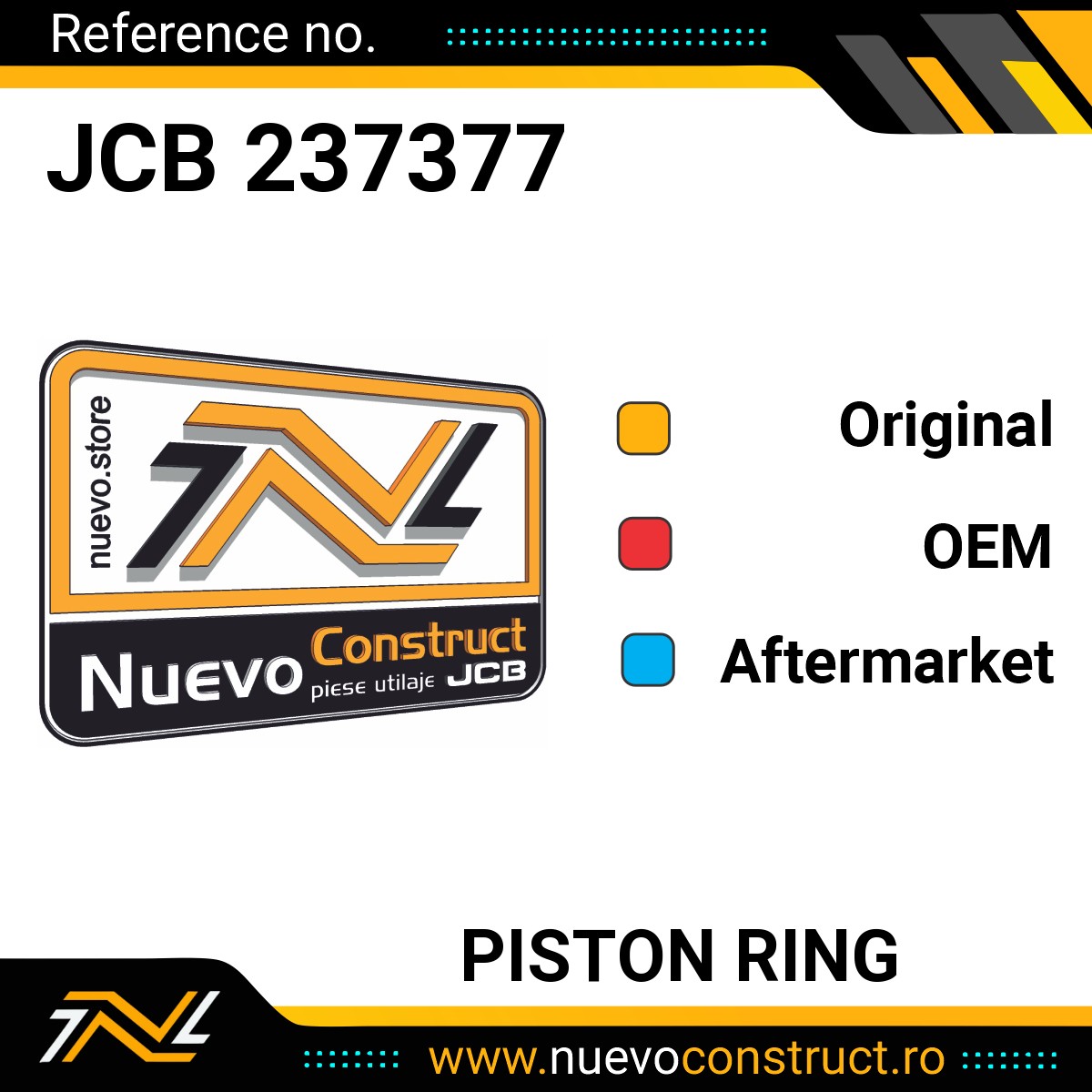 JCB 237377 PISTON RING