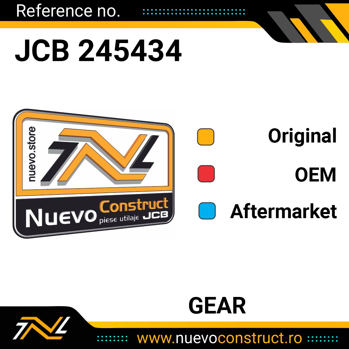 JCB 245434 GEAR