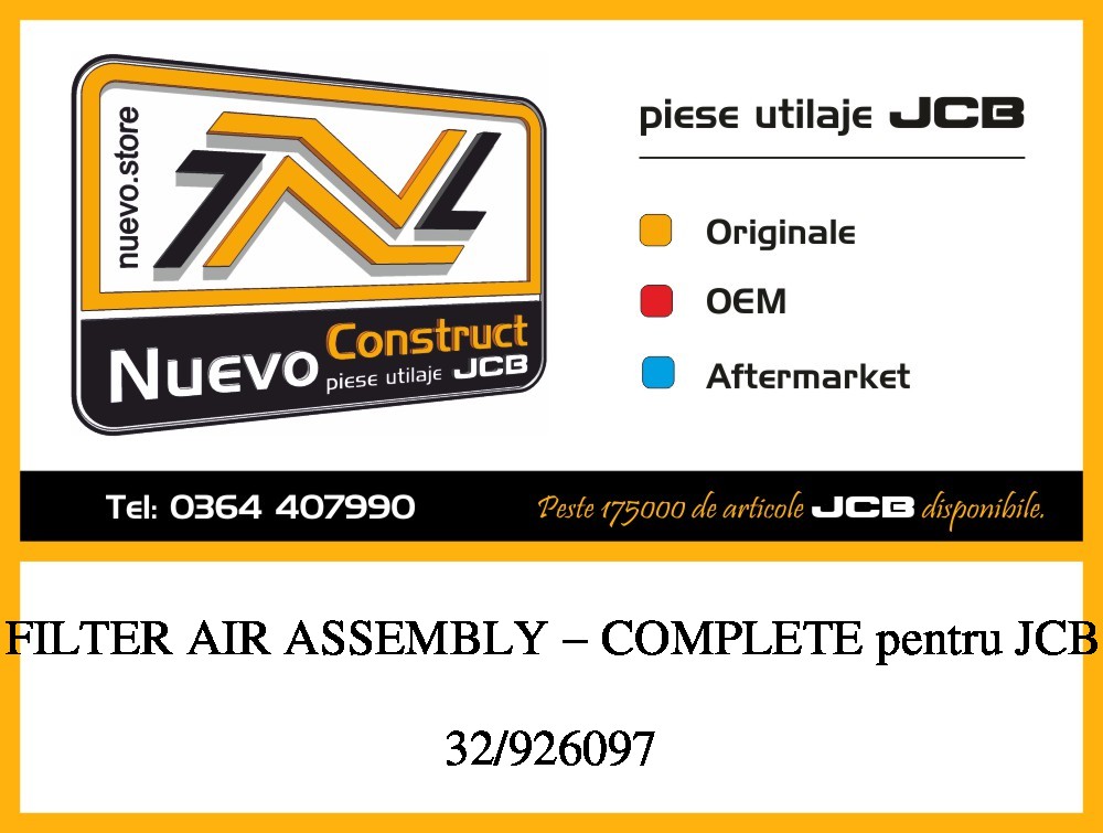 JCB 32/926097 FILTER AIR ASSEMBLY - COMPLETE
