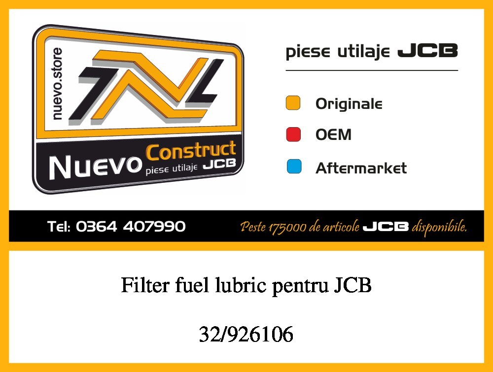 JCB 32/926106 Filter fuel lubric