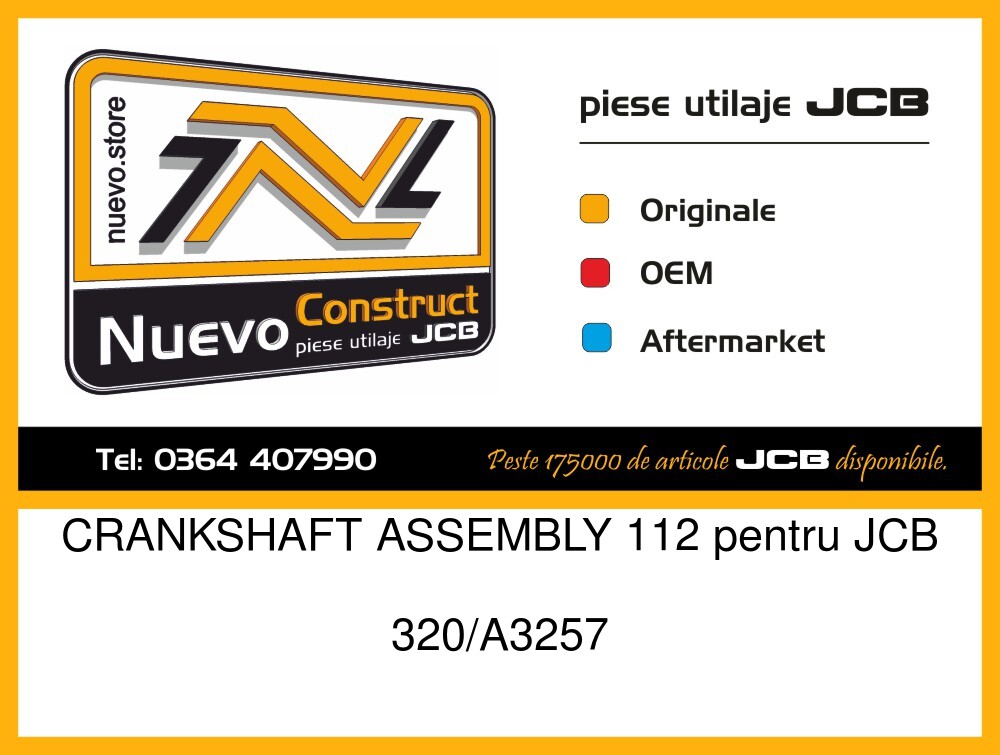 JCB 320/A3257 CRANKSHAFT ASSEMBLY 112
