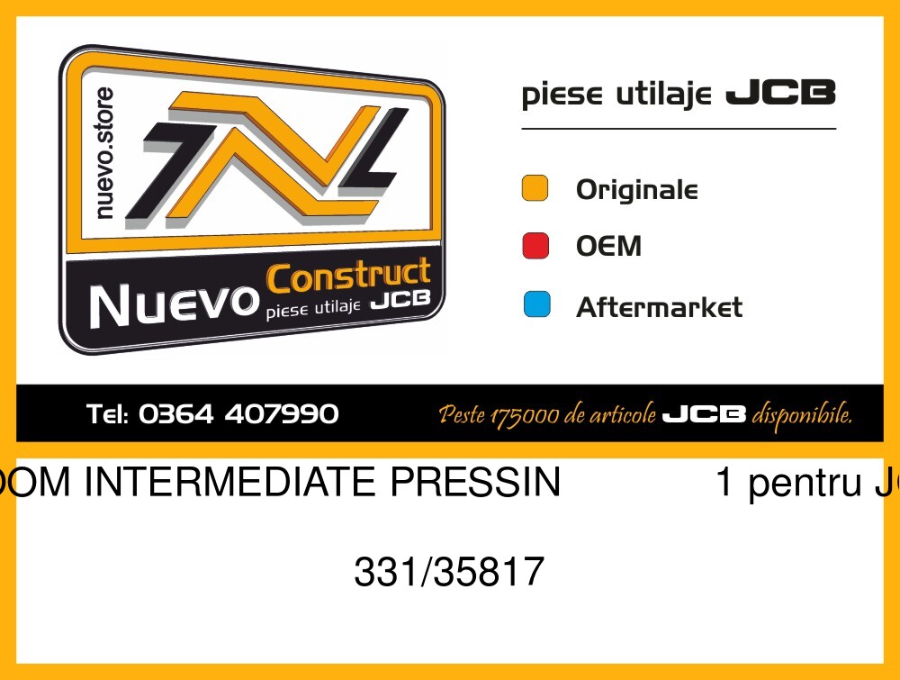 JCB 331/35817 BOOM INTERMEDIATE PRESSIN 1