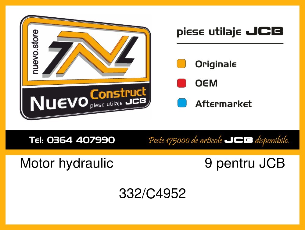 JCB 332/C4952 Motor hydraulic 9