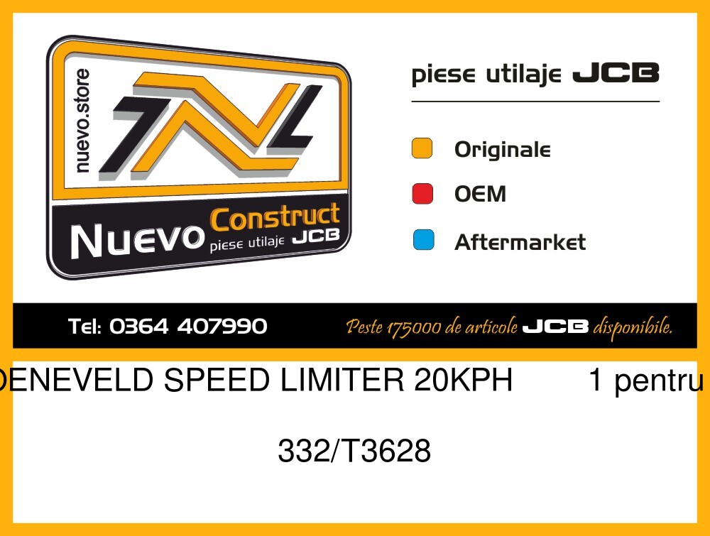 JCB 332/T3628 GROENEVELD SPEED LIMITER 20KPH 1