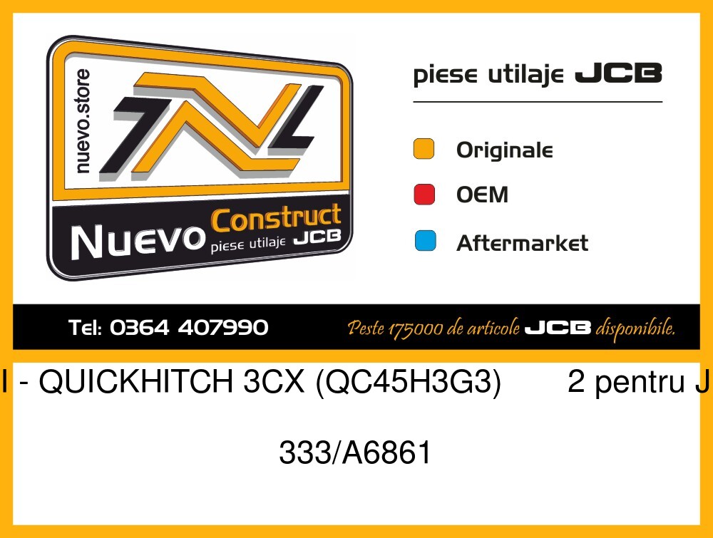 JCB 333/A6861 ABI - QUICKHITCH 3CX (QC45H3G3) 2