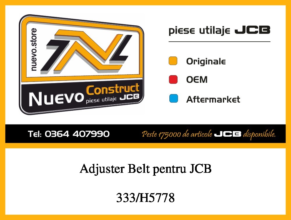 JCB 333/H5778 Adjuster Belt