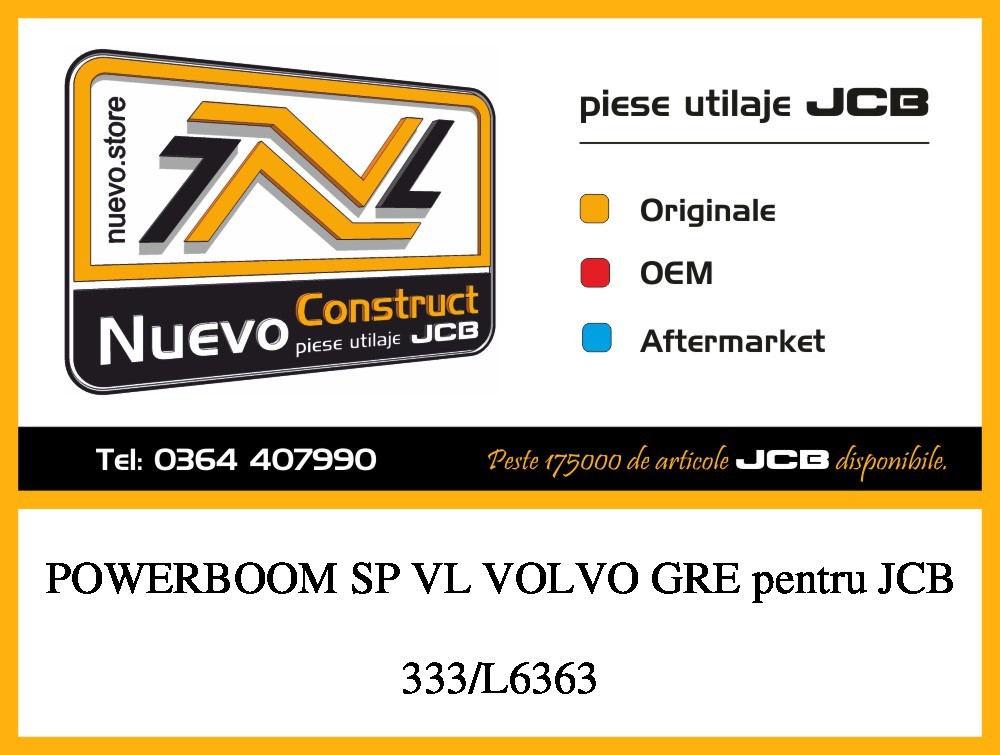 JCB 333/L6363 POWERBOOM SP VL VOLVO GRE