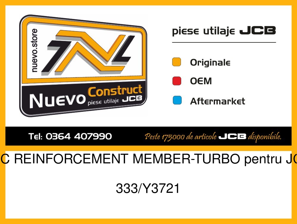 JCB 333/Y3721 M C REINFORCEMENT MEMBER-TURBO