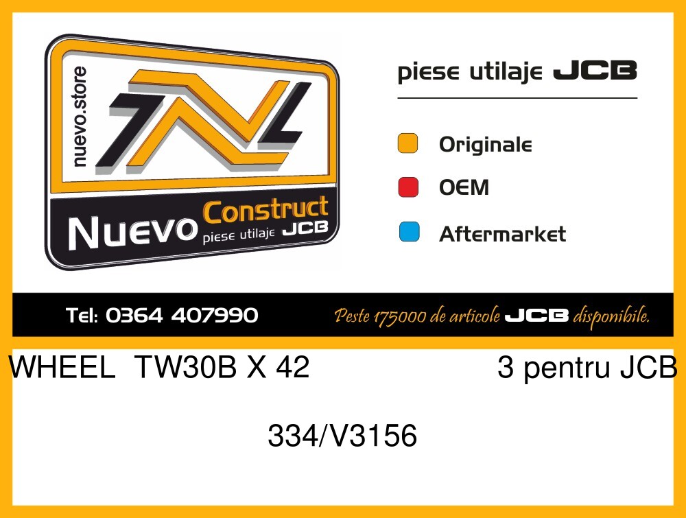 JCB 334/V3156 WHEEL TW30B X 42 3