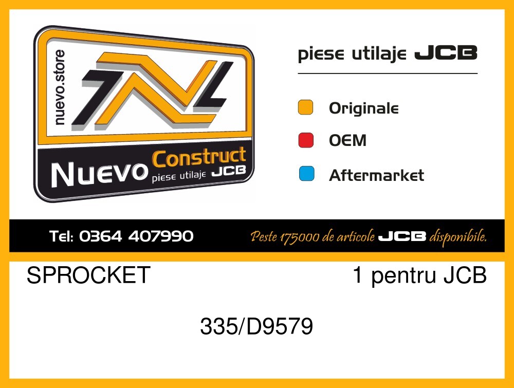JCB 335/D9579 SPROCKET 1