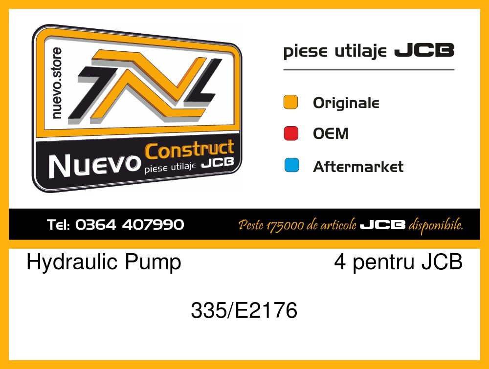 JCB 335/E2176 Hydraulic Pump 4