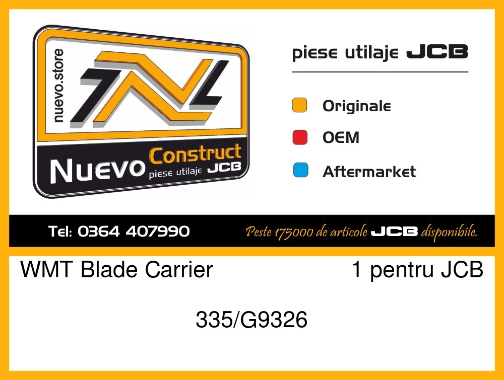 JCB 335/G9326 WMT Blade Carrier 1