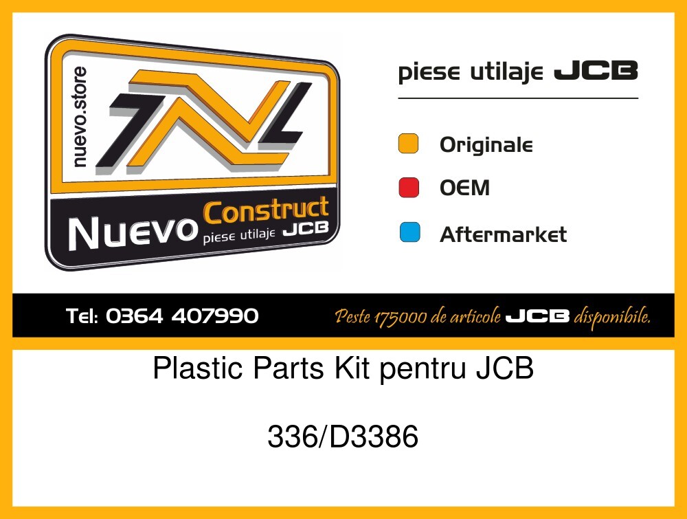 JCB 336/D3386 Plastic Parts Kit