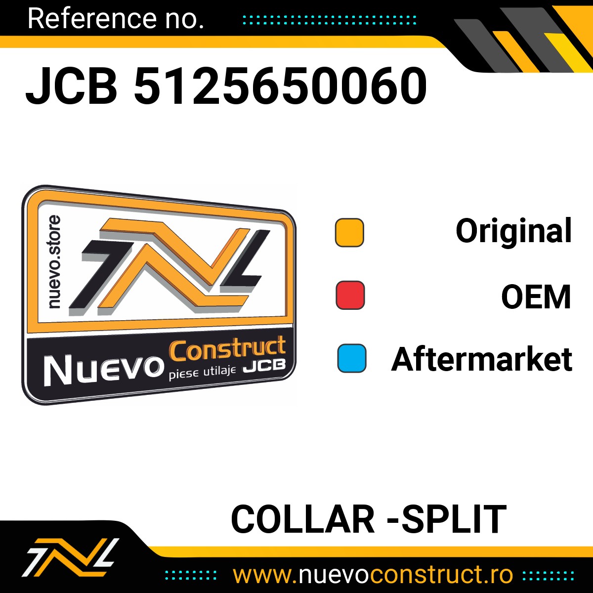 JCB 5125650060 COLLAR -SPLIT