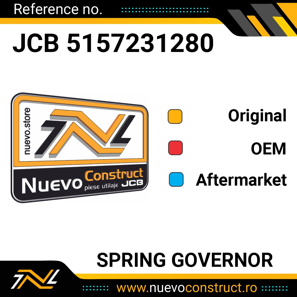 JCB 5157231280 SPRING GOVERNOR