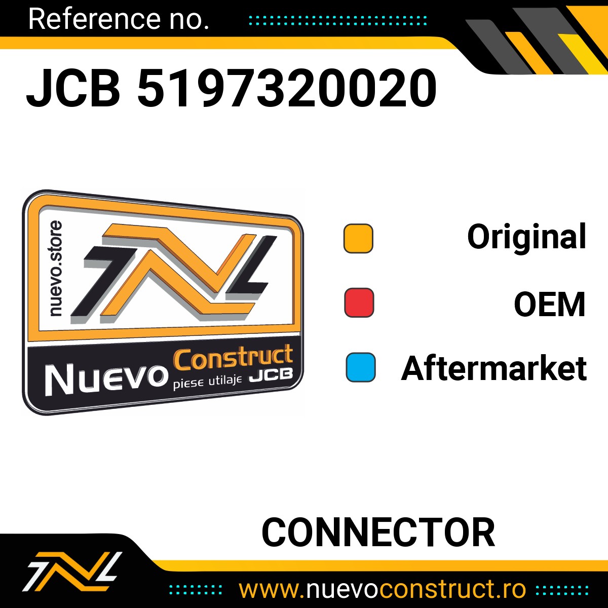 JCB 5197320020 CONNECTOR