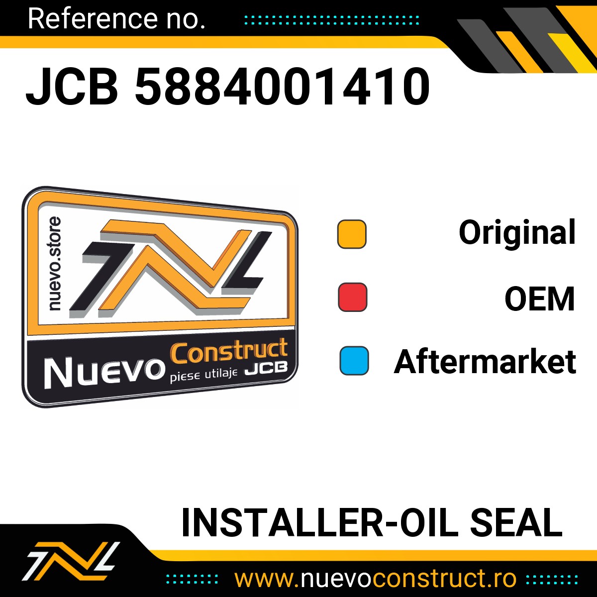 JCB 5884001410 INSTALLER-OIL SEAL
