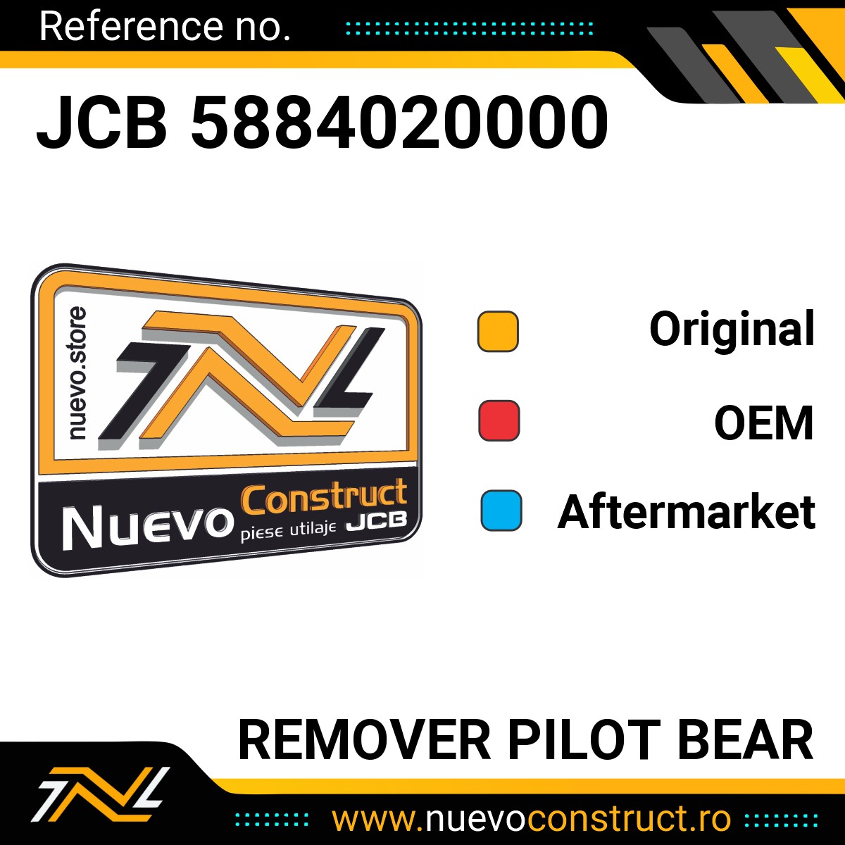JCB 5884020000 REMOVER PILOT BEAR