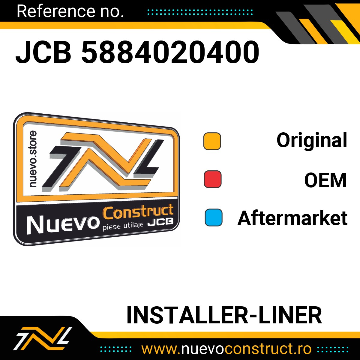JCB 5884020400 INSTALLER-LINER