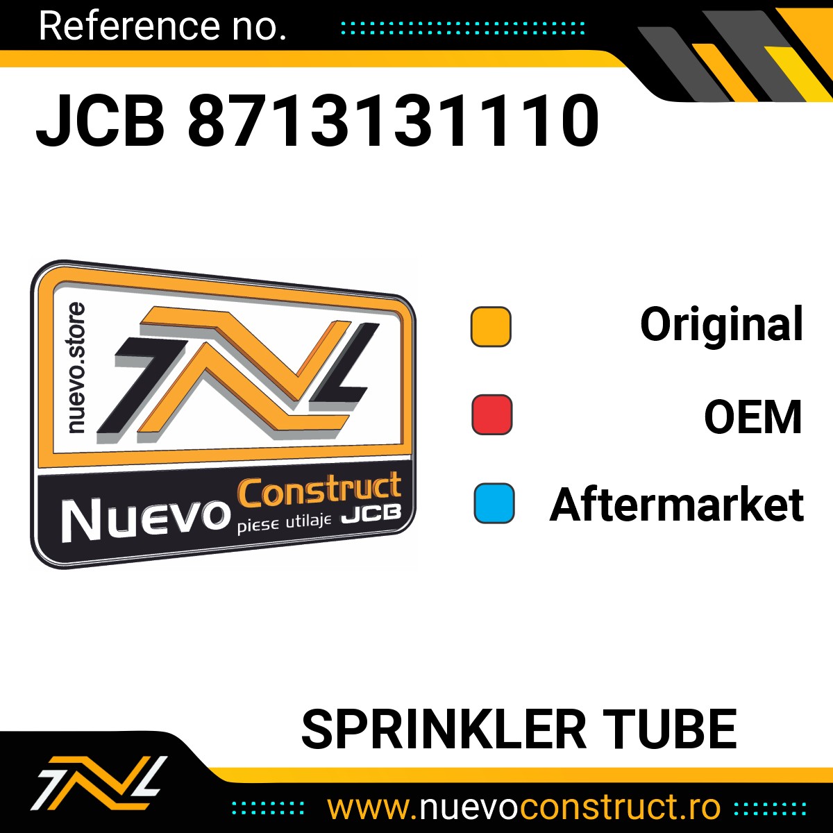JCB 8713131110 SPRINKLER TUBE
